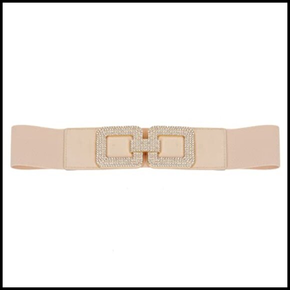 Vintage Elastic Cinch Belt Retro Wide Waist Belt Adjustable Stretchy Elegant main image 5